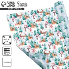 Paper packing glossy double -sided 