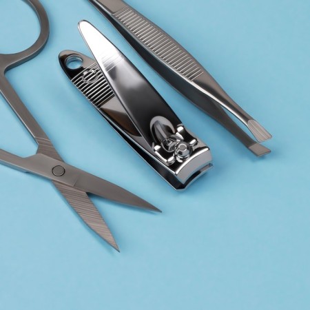 Manicure set, 3 objects, silver color-3