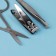 Manicure set, 3 objects, silver color