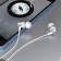 Hoco M79 headphones, wired, vacuum, microphone, jack 3.5 mm, 1.2 m, white