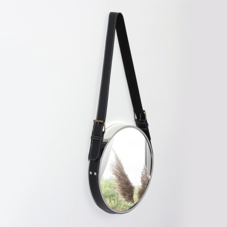 Wall mirror "entourage", D mirror surface 28 cm, silver color/mix-3