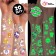 Set of children's tattoos, glow in the dark, 2 sheets