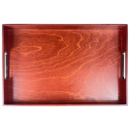 Tray with handles Panairo Lavarna, wood, size 42x28x4.5 cm-1