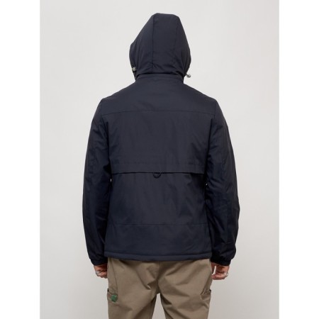 Sports male jacket, size 52, dark blue color-12