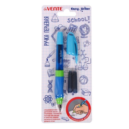 Feature handle Devente Easy Writer, pen size m, 0.8 mm, with 2 spray cans, blue ink blue