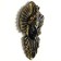 Panel "Mask 1" Black with gilding, 30cm