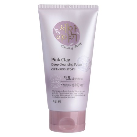 Foam for washing with pink clay Cleansing Story Deep Cleansing Foam (Pink Clay) 150g