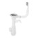 Siphon for sipi "Ani Plast" grotto A1045s, 3 1/2 "x40 mm, overflow, washing the washing machine