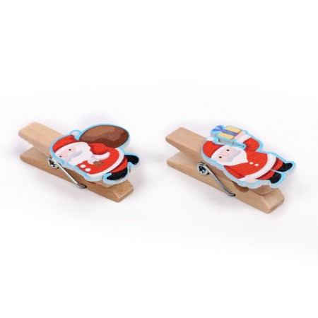 Set of decorative clothespins "Santa Claus" set 10 pcs.-5