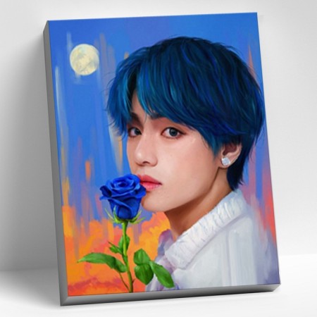 Picture on the numbers "Kim Tae Hyun", 40 × 50 cm, 25 colors