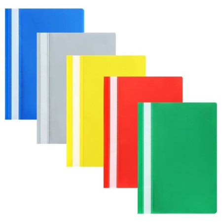 A set of folders-checkers 5pcs. Calligrata, A4, 180MKM, with a transparent top, mix-1