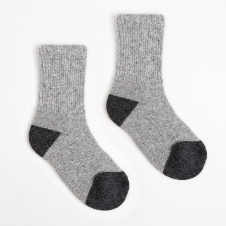 Nosk children from Mongolian wool, gray color, size 16-18 cm (4)