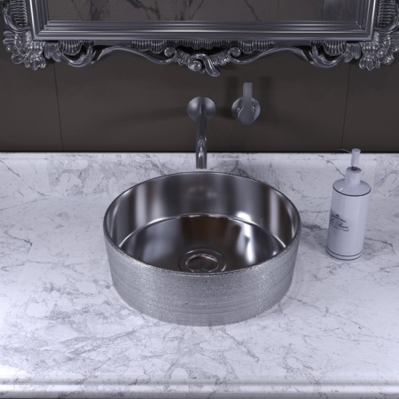 Grossman GR-5020SS sink, round, D = 355 mm, silver-2
