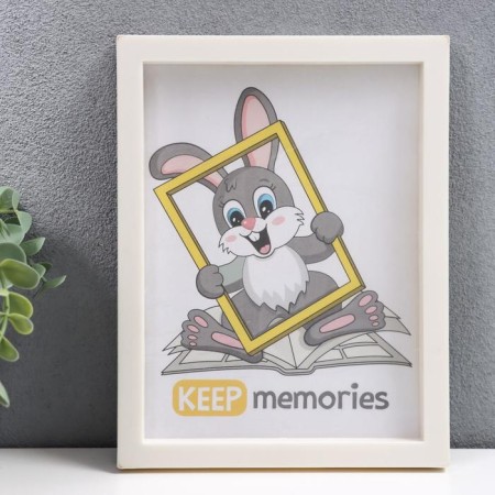 Photo frame plastic L-3 15x21 cm pearl (plastic screen)