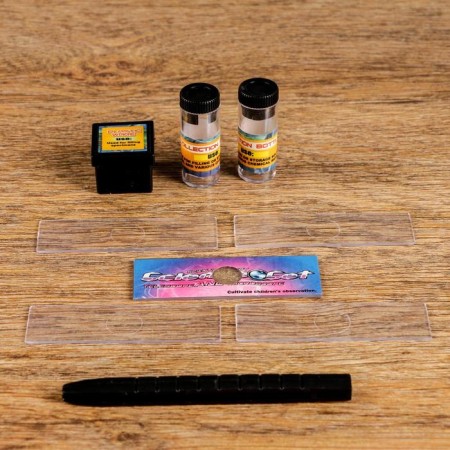 Microscope "Young Biologist", the frequency of an increase of 450x, 200x, 100x, black-5
