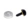 Rifle eyes with plugs, "sparkles" set of 34 pcs., Size 1 pc: 1.4 cm, yellow color