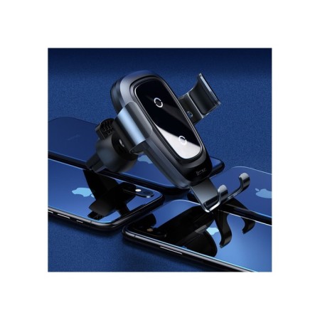 Holder for a smartphone in a car Baseus, 4-6.5 ", 2 a, auto chip, wireless charging, black-5