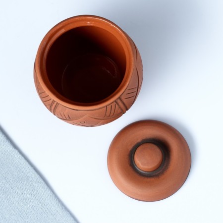 Ceramic potato pot "Kungur" Propheries / 0.65l-2