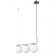 Suspended lamp Citilux "Bremen" CL112133, 60x15x30 cm, 3x40W, E27, brown color