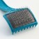 The brush is a large packer soft with drops, a base of 68 x 48 mm, turquoise