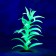 The plant is artificial aquarium, luminous, 20 cm, green