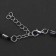 Choker “double” with a thread, the heart of the graph, white-black color in silver, l = 40 cm