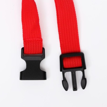 Muzzle mesh with double fixation, size m (length on a nose 10 cm, muzzle 20 cm), red-3
