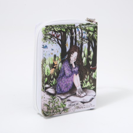 Women's wallet with lightning, colorful color-1