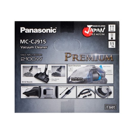Vacuum cleaner Panasonic MC-CJ915R, bag, 2100 watts, 6 l, cord 5 m, red-19