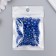Beads for creativity plastic "Round. Deep blue" d = 3-8 mm, set 10 grams