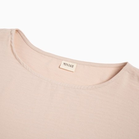 Women's costume (tunic, trousers) minku: casual collection beige color, size 42-9