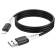 Hoco X82, Lightning cable - USB, 2.4 A, 1 m, silicone braid, black