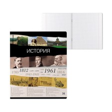 Тетрадь предметная, 36 листов, клетка, ИСТОРИЯ, ErichKrause "Timeline", мелованный картон, блок офсет белизна 100%, инфо-блок