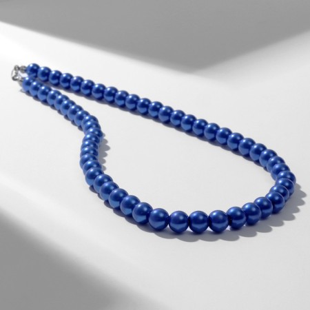 Beads "Classic" mood, ball No. 8, color bright blue, l = 40 cm-2