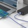 Hoco X65, Type -C - USB, 3 A, 1 m, TPE braid, blue