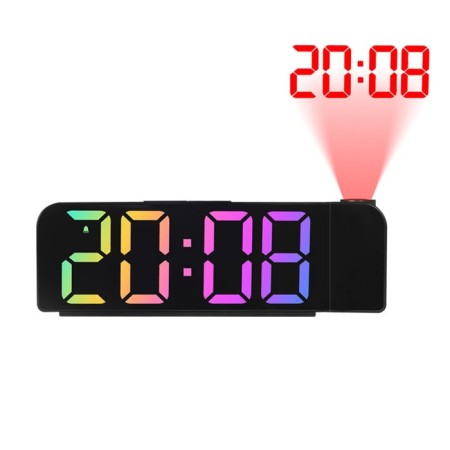 Clock - Electronic desk an alarm clock with a projection on the ceiling, thermometer, calendar, USB