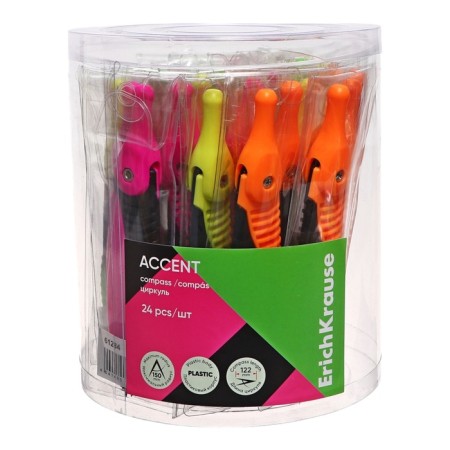 Circular Plastic Erychkrause "Accent", 122mm, PVC Czech, MIX-5