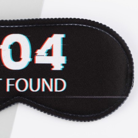 Sleep mask not found, 19.3 x 9.5 cm, black color-2