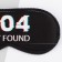 Sleep mask not found, 19.3 x 9.5 cm, black color