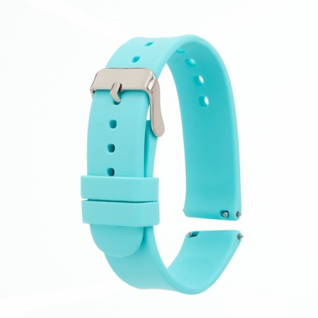 Smart hours strap, 20 mm, silicone, turquoise