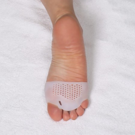 Correctors - separators for the toes, on the cuff, 4 separators, silicone, 8 × 6.5 cm, pair, white color-3