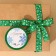 Decorative repression tape "New Year's toys", green, 2 cm × 5 m