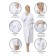 Women's robe with a hood, size 52-54, white color
