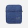 Set of a youth backpack on a zipper of textiles with USB, bag, cosmetic bag, blue color