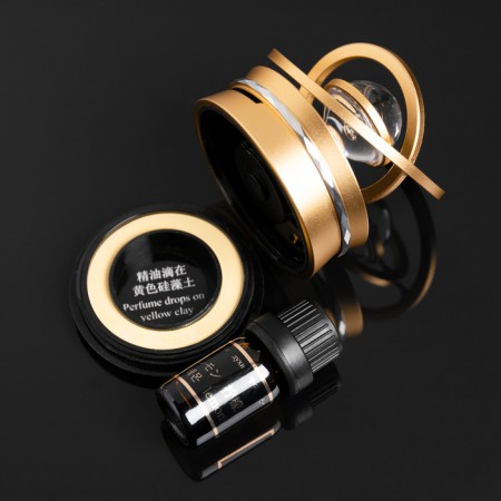 The accessory on the panel, gravitational rings, rotates from the sun, galaxy, gold-2