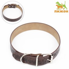 A collar with a base of thermoplastic rubber 