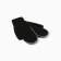 Women's mittens minku, black color, 22 cm