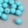 Beads for creativity plastic "turquoise" matte d = 1.2 cm set 20 g