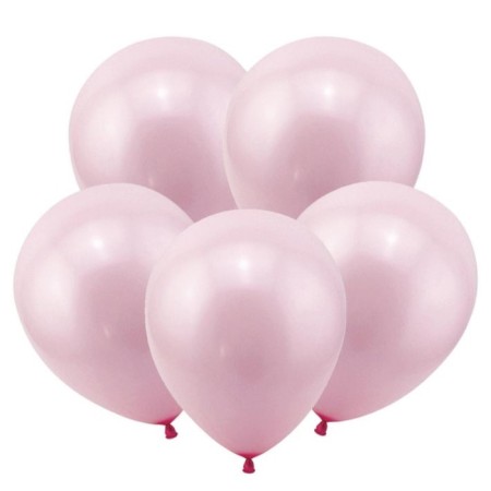 Latex ball 12 ", pastel, set 100 pcs., Pink color
