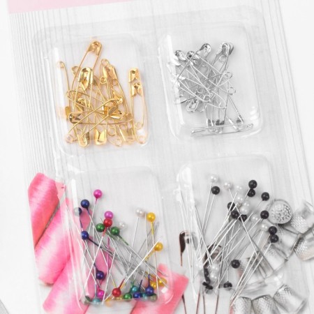 Set of pins: tailor, English, 32 /36 mm, 100 pcs, black / white color, mix-1